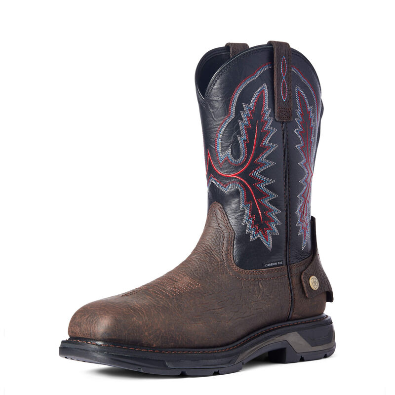 Ariat Arbeitsschuhe Herren - Workhog Xt Ez Zip Carbon Toe DunkelBraun/Navy ( DROKW-4250 )